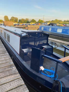 moored canal boats