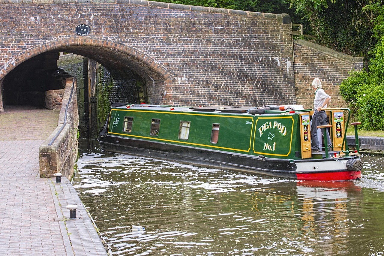 canal boat cruising