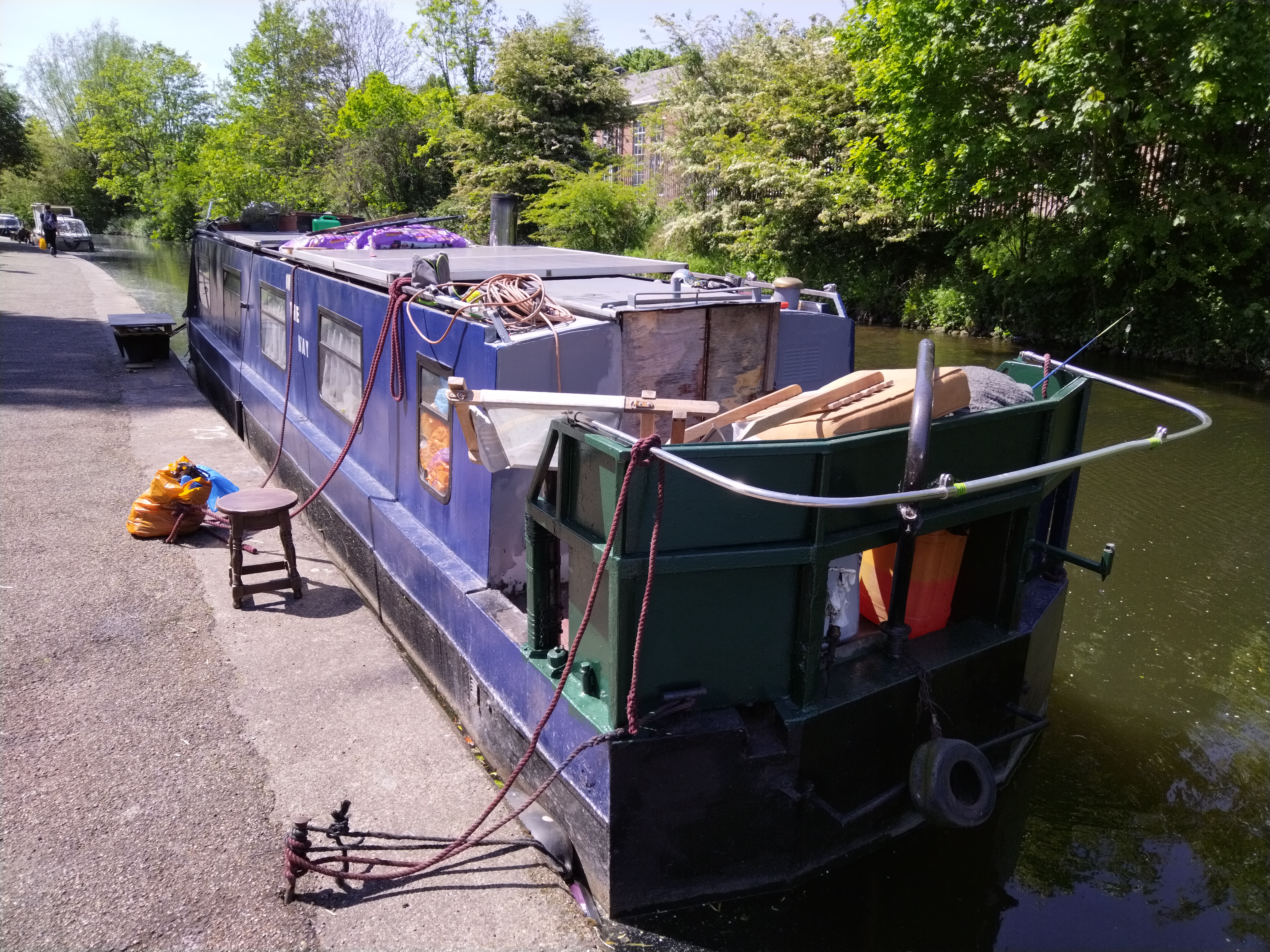 barge on canal